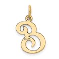 thumbnail image 3 of Diamond2Deal 14K Pendentif Initiale en Or Jaune Lettre E pour Femmes, 3 of 6