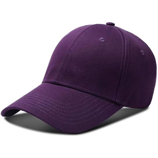 ORUYROP Men Women Plain Cotton Structured Baseball Cap Adjustable Strapback 6 Panel Hat