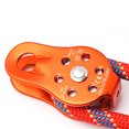 thumbnail image 2 of 26KN Aluminium Alloy Heavy Duty Single Swivel Rope Pulley Block For 12mm Rope Climbing, 2 of 8