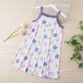 thumbnail image 2 of Zwiiyzr 2025 Robe de Nuit Douce pour Fille 3-10 Ans Sans Manches à Bretelles Spaghetti Pyjama Robe pour Enfants Tenue de Nuit Violet, 2 of 4