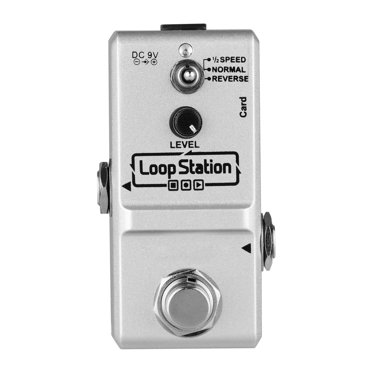 Yeacher Loop Station Mini Guitar Looper Effect Pedal 10 Minutes Recording Time 3 Working Modes True Bypass Full Metal Shell with 1GB Memory Card