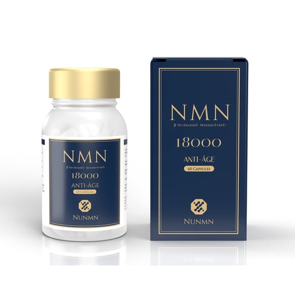 NMN Supplement 18000 NAD+ Booster Nicotinamide Mononucleotide 99.5% Purity 1 bottle