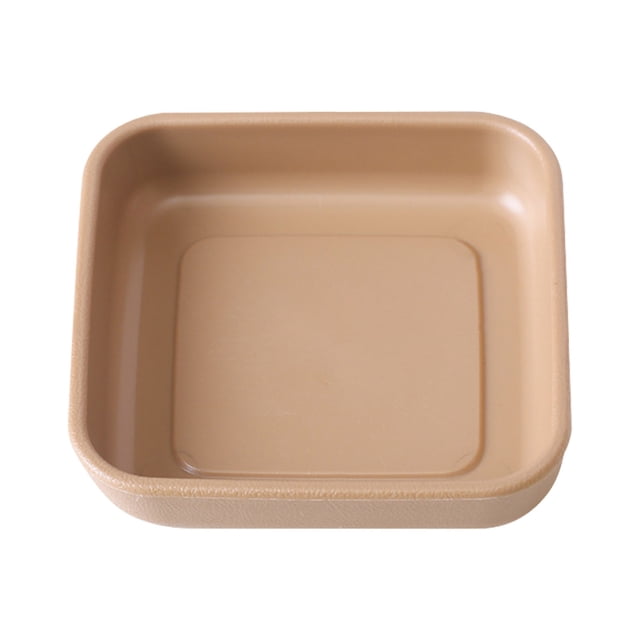Plastic Serving Tray Imitation Brazilian Wood Ceramic Look | Thickened Durable Water-Resistant Decorative Platter | Multi-Use Fruit Tea Snack Tableware Tray | Easy Clean | Lightweight | Home