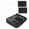 thumbnail image 1 of Stereo Mixer, 4 Channel Audio Mixer, For Webcast Home Music Production, 1 of 8