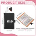 thumbnail image 2 of Uxcell 100 Envelope Challenge Binder, PU Leather Envelope Savings Challenge Book with Password Lock Money Saving Binder with Horizontal Insert for Budgeting Saving Expense, Black, 2 of 7