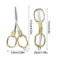 thumbnail image 3 of Matoen Folding Scissors Stainless Steel Portable Mini Travel Scissors Foldable Pocket Scissors Badge Small Scissors, 3 of 9