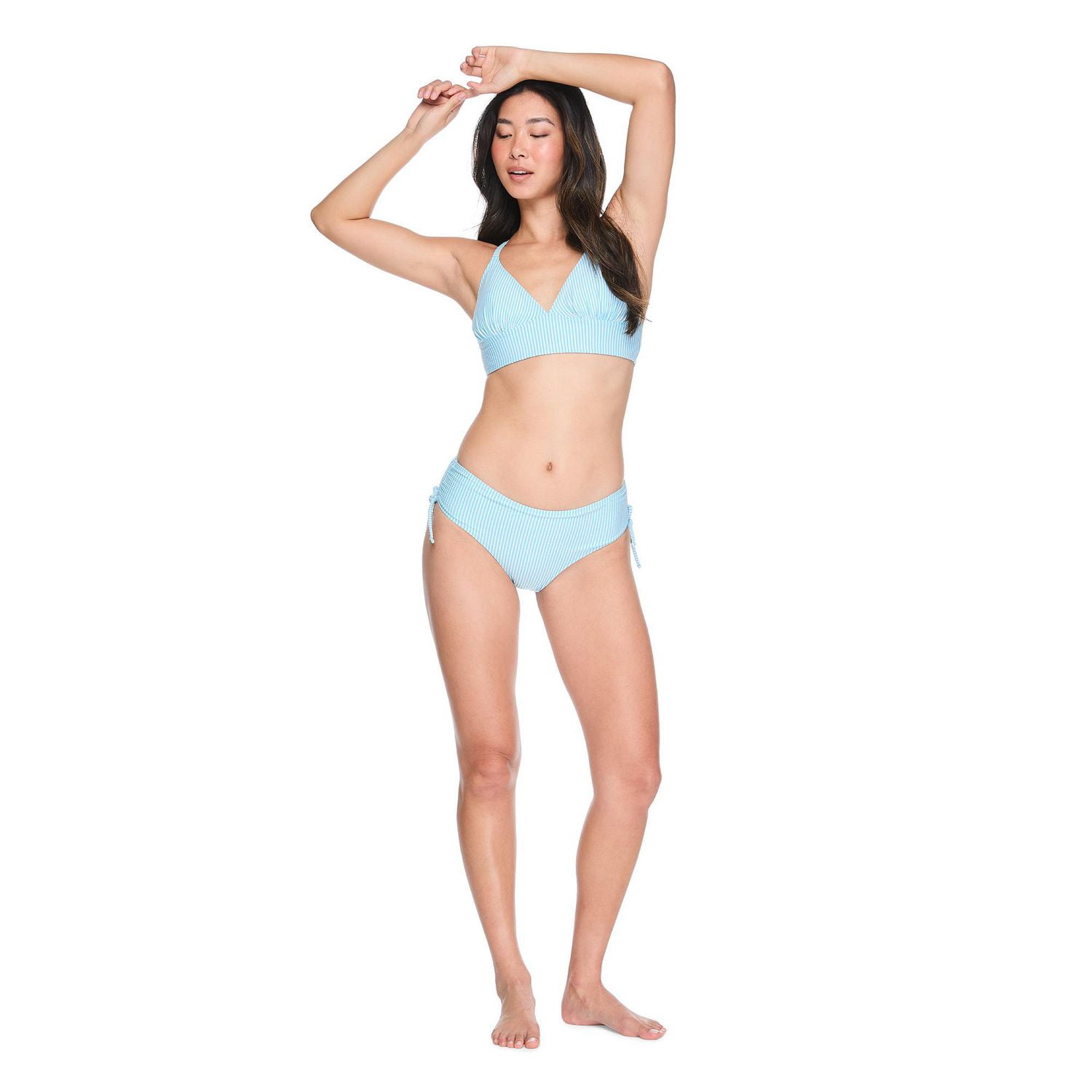 Culotte de bikini échancrée avec nouettes sur les côtés George pour femmes