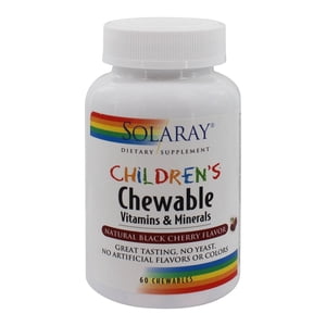 Solaray - Children's Chewable Vitamins & Minerals Natural Black Cherry Flavor - 60 Chewables