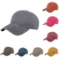 thumbnail image 2 of Unisexe Chapeau Vin Rouge Hommes Femmes Réglable Lavé Coton Sergé Casquette Sport Extérieur Chapeau de Soleil, 2 of 5