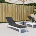 thumbnail image 1 of vidaXL Deck Chair Cushion Black Check Pattern Oxford Fabric, 1 of 5