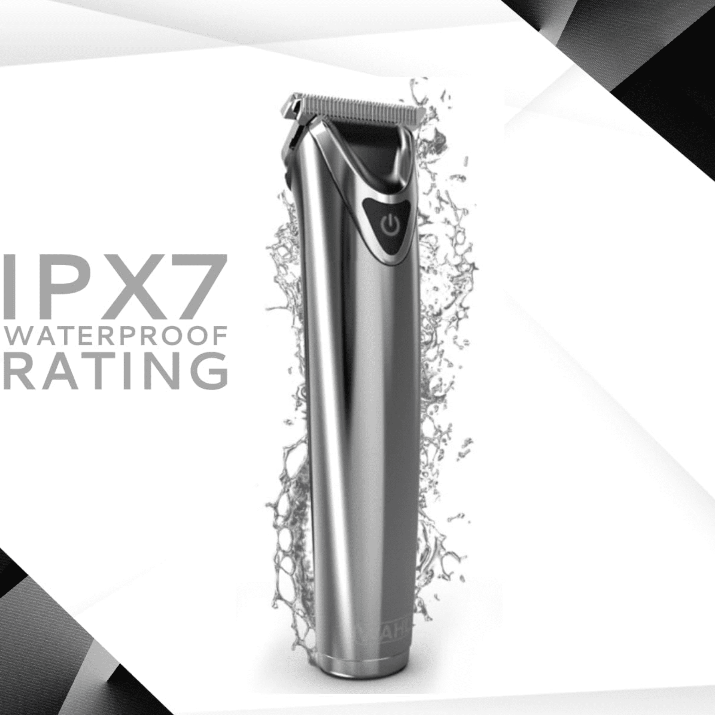 Wahl Lithium-Ion Stainless Steel Trimmer – All-in-One Waterproof Grooming Kit with T-Blade, Dual Shaver, LED, 3.5 Hr Runtime & Guide Comb - Model 3114