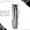 thumbnail image 3 of Wahl Lithium-Ion Stainless Steel Trimmer – All-in-One Waterproof Grooming Kit with T-Blade, Dual Shaver, LED, 3.5 Hr Runtime & Guide Comb - Model 3114, 3 of 8