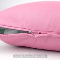 thumbnail image 3 of 2 Pcs Housses de Coussin Décoratives Unies Simples Carrées Taie de Coussin Intérieur Salon Extérieur Jardin Housse de Coussin pour Voiture Sofa Lit Canapé, 3 of 5