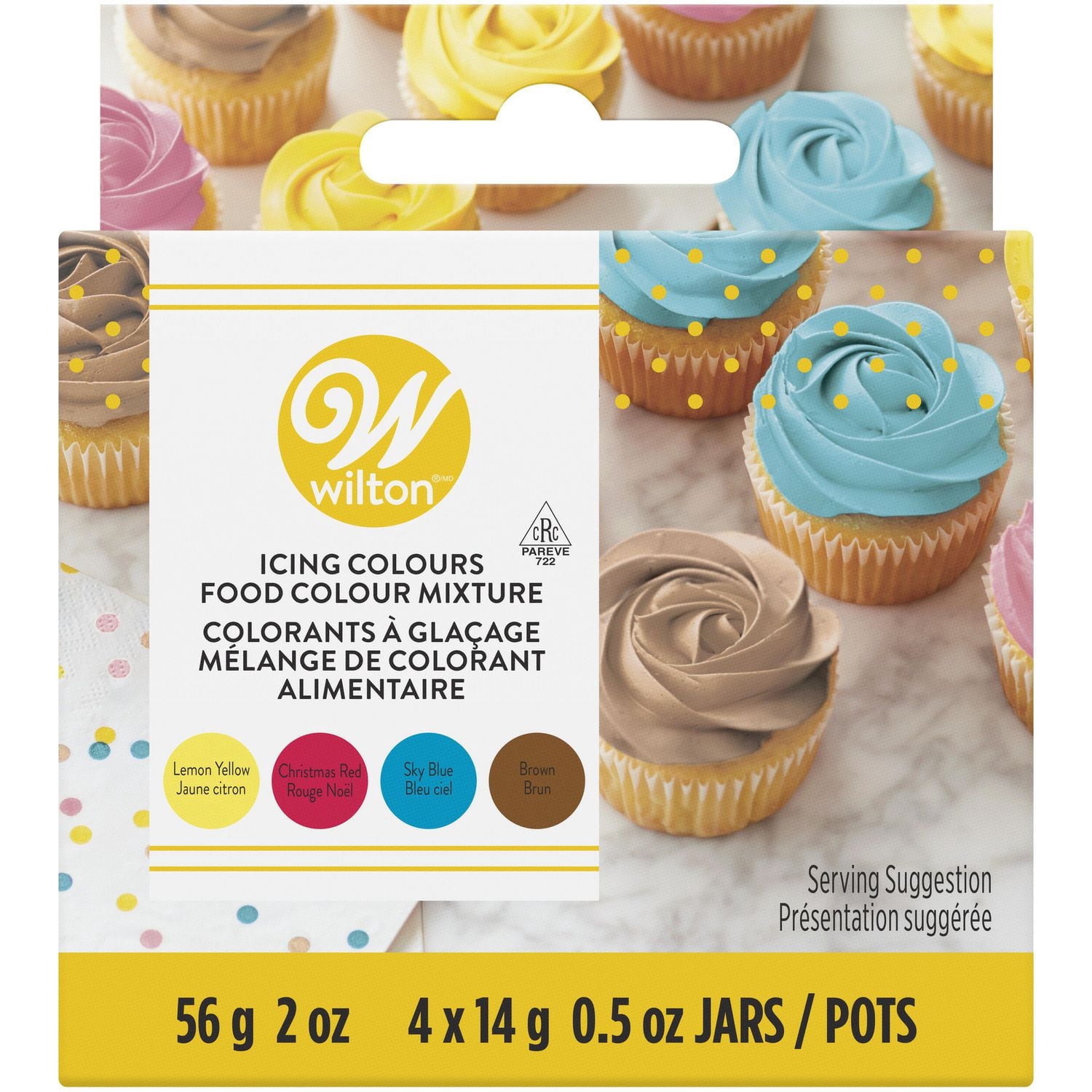 Ensemble de colorants à glacage couleurs primaires Wilton