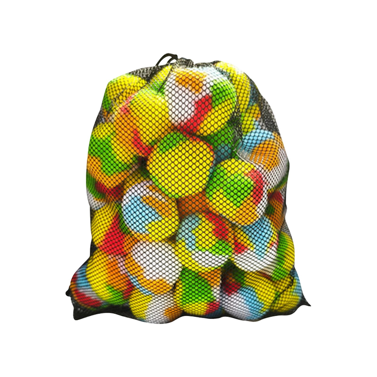Balles de Fosse à Balles en Plastique Souple Colorées pour Enfants, 50 Pcs BPA-Free Balles de Jeu Anti-Écrasement avec Sac en Maille pour Tout-Petits Jouets d'Été