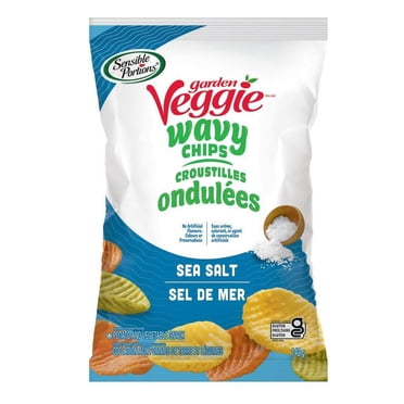 Sensible Portions® Veggie Wavy Chips™, Sea Salt Flavour, Gluten-Free Chips