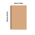 thumbnail image 3 of Chmadoxn Home Office Furniture A5 Kraft Paper Notebook Student Ordinary Exercise Book Environmentally Friendly Kraft Paper Horizontal Line Notebook note book, 3 of 6