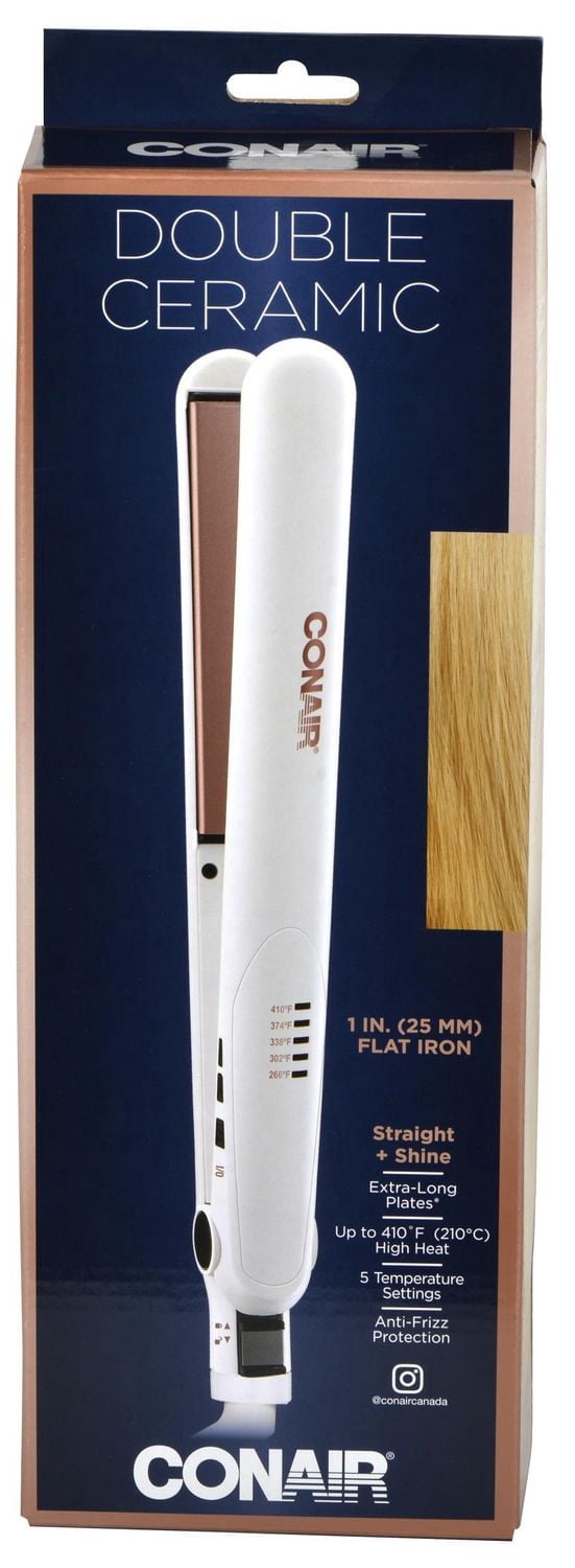 Conair® Fer à Lisser Double Céramique 1"