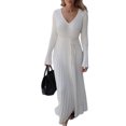 thumbnail image 3 of Bellella Pull-Over pour Femmes Robe Pull à Manches Longues Maxi Chunky Femmes Blanc 2TG, 3 of 5