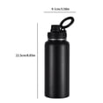 thumbnail image 3 of Becaristey Insulated Water Bottle In Multiple Color Options For Sports Enthusiasts Wide Mouth Opening Stainless Steel Water Bottle blue Direct Drinking, 3 of 6