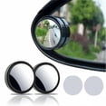 thumbnail image 1 of Miroir Pare-Lumière Rond Petit Réglable à 360° pour Voiture, Verre HD Convexe pour Rétroviseur, Aide de Sécurité, Accessoire Universel à Coller, 1 of 9