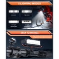 thumbnail image 4 of Wsdcam Rechargeable Bike Light Front and Rear Set for Night Riding, Ultra Bright Bicycle Tail Light with Bike Alarm, Waterproof Bike Accessories for Adult Kids Cycling, 4 of 7