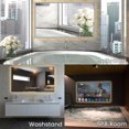 thumbnail image 4 of Elecsung 43 inches Smart Mirror 4K UHD TV Goo-gle System Compatible LED Light Surround Decoration Advertising SPA, 4 of 9