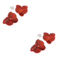 thumbnail image 3 of Decodeary 50piece Realistic Appearance Artificial Orchid Heads With And Long-lasting red 2Set, 3 of 6