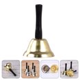 thumbnail image 3 of Extra Loud Hand Call Bell Wooden Handle Metal Handheld Bell Ringing Bell, 3 of 8