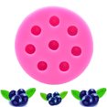 thumbnail image 2 of 2pcs Blueberry Raspberry Silicone Molds Cake Decorating Tools Bakeware Cupcake Dessert Chocolate Fondant Mold, 2 of 8