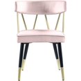 thumbnail image 2 of Meridian Furniture Rheingold Dining Chair, Pink (Set of 2), 2 of 7