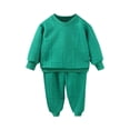 thumbnail image 1 of RXIRUCGD Children's Sweatshirt Two Piece Set Children's Casual Clothes For Small And Medium Children( Green, Size:5 Years ), 1 of 2