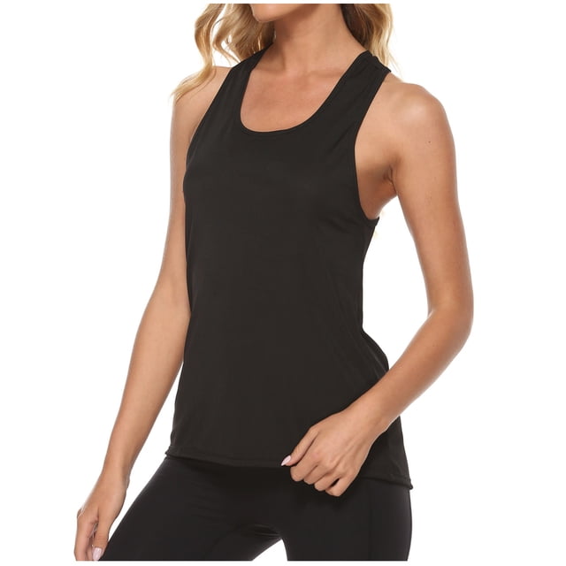 AherBiu Débardeurs d'Entraînement Femme Ample Ajusté Été Camisole Athlétique Léger Sans Manches Col Rond Tops
