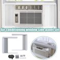 thumbnail image 2 of Smart Home Window Type Air Conditioning Louver Baffle Adjustable Universal Portable Mobile Machine Exhaust Vent Kit With Seal Compatible Duct Plate Insert Adapter Cover Hose Connector Accessories, 2 of 4
