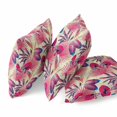 thumbnail image 2 of HomeRoots 414188 26 Po Rose & Jaune Tropical Intérieur & Extérieur Coussin & 44; Rouge & 44; Bleu & Or, 2 of 3