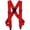 Red, variant on Perry Suspenders 2" Men's uBEE Outback Comfort Adjustable Suspenders - Black, Regular