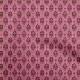 thumbnail image 1 of oneOone Polyester Spandex Pink Fabric Asian Ikat Fabric For Sewing Printed Craft Fabric By The Yard 56 Inch Wide, 1 of 4