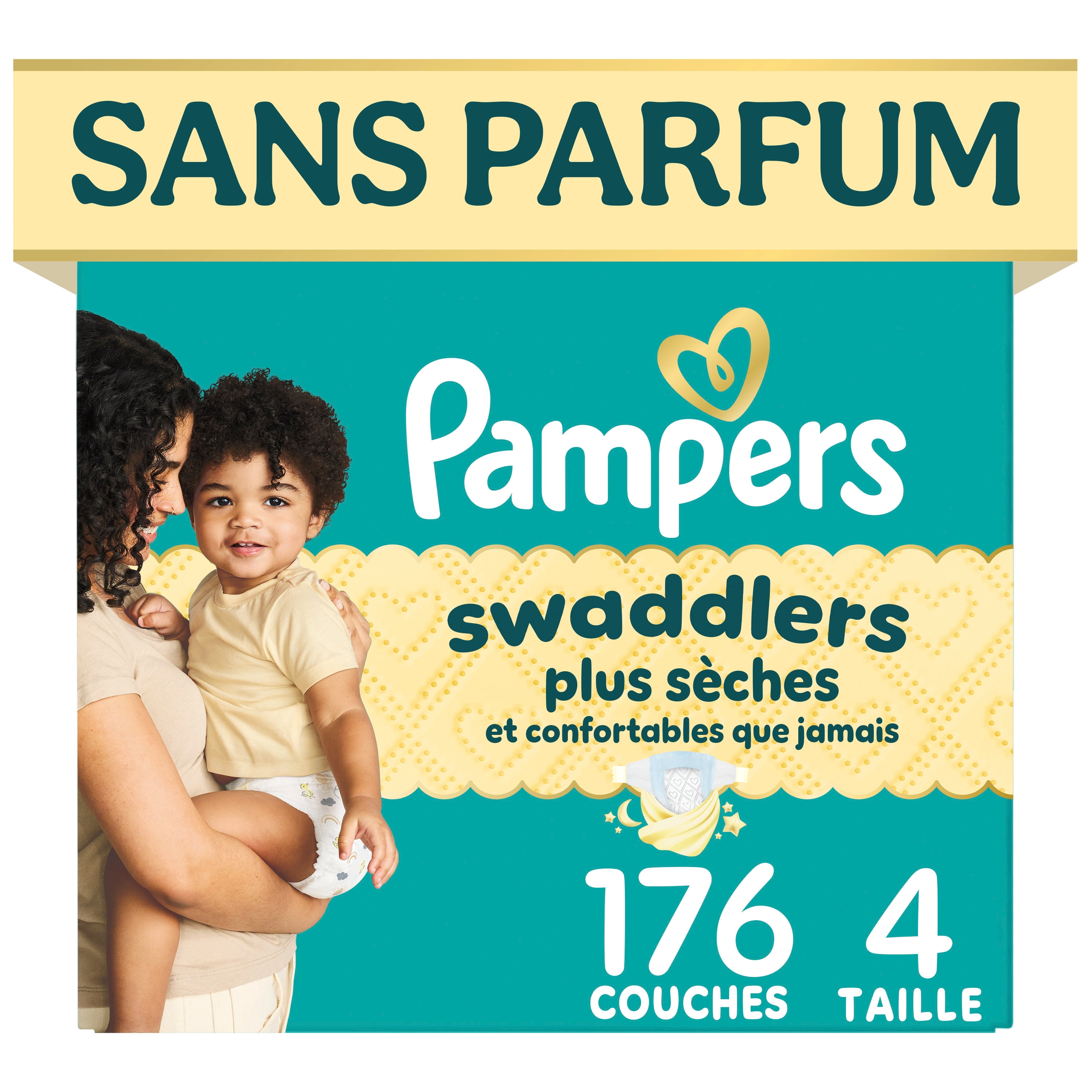 Pampers Swaddlers Diapers, S2 (10-22 lbs), Count, Absorbent, Keeps Baby Dry and Comfortable