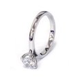 thumbnail image 3 of 1ct Lab Grown Diamond Solitaire Engagement Ring 14k White Gold, 3 of 4