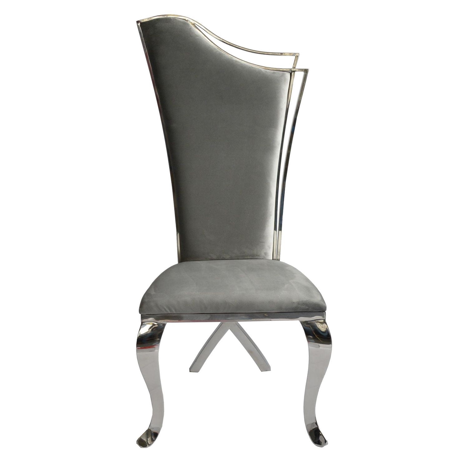 Chaise de salle à manger canadienne en argent Maroc (Ensemble de 2)