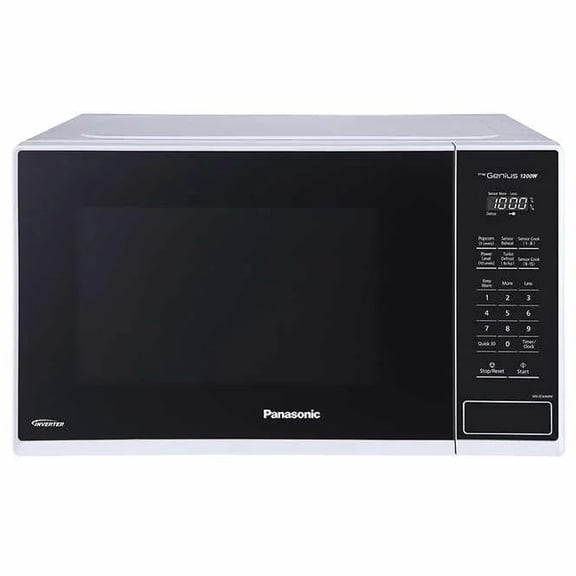 (Remis à Neuf par le Fabricant) Panasonic NN-SC64MWC Micro-Ondes Blanc à Onduleur 1,3 Pi3 1200 Watts (Verrou Enfant)