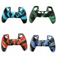 thumbnail image 2 of LNGOOR For PlayStation 5 PS5 Controller Silicone Rubber Grip Cover Case, Black+Red, 2 of 5