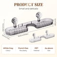 thumbnail image 3 of CHENMEI Support de Rangement à Ventouse Ondulée Nouvelle Tablette de Douche Mobile Ventouse Sans Perçage Étagère de Rangement Murale Style Glacier Motif, 3 of 9