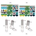 thumbnail image 4 of jinwen Colorful Patterned Crew Socks Novelty Casual Fashionable Dress Socks for Cycling Pattern 2 L-XL, 4 of 5