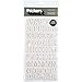 thumbnail image 3 of American Crafts 42864 Thickers Glitter Chipboard Letter Stickers, Roller Rink White, 3 of 3