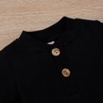thumbnail image 4 of Baby Clothes Set Ribbing  Neck Long Sleeve Elastic and Loose Bow-knot Belt Trousers, 4 of 9