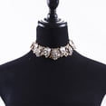 thumbnail image 3 of tredstone Strass Déclaration Collier Se Démarquer avec de Superbes Détails de Strass Unique Vêtements Décorations Rose Rouge, 3 of 6