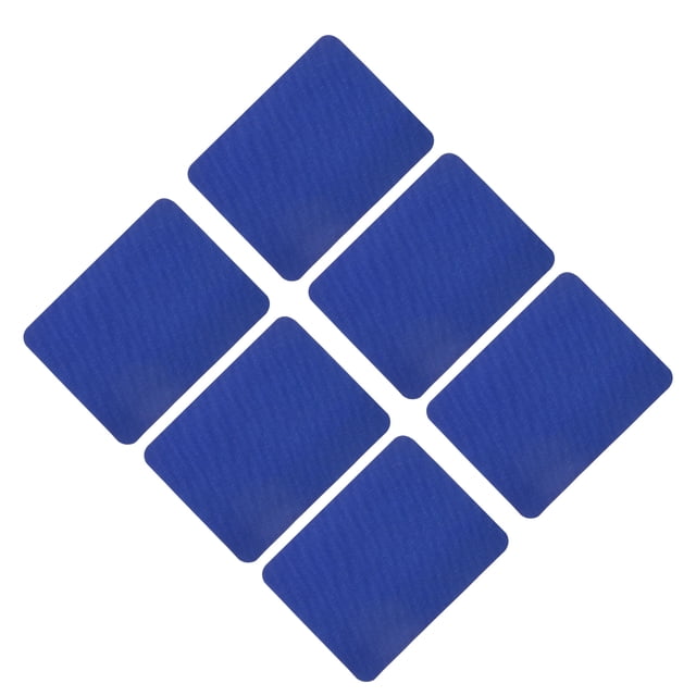 Uxcell 6 Pcs Iron on Patches Fabric Repair Patches for Clothes Blue