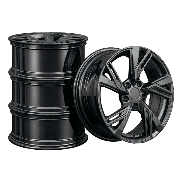 Set of four (4) YKW AR12 rims - 18x8 inch Gloss Gunmetal alloy wheels for 2015 - Present Mercedes-Benz C-Class