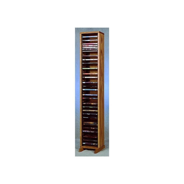 Wood Shed Solid Oak Tower for DVD's Model 110-4 DVD